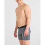 SAXX Boxershorts Vibe Xtra Soft Comfort Boxer Brief Fly dunkelgrau Herren - 1 Stück